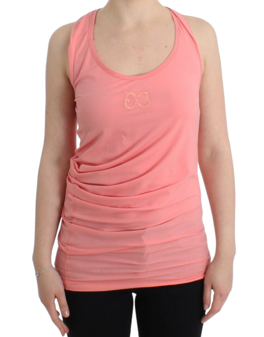 Schickes Tanktop aus Baumwollmischung in Rosa
