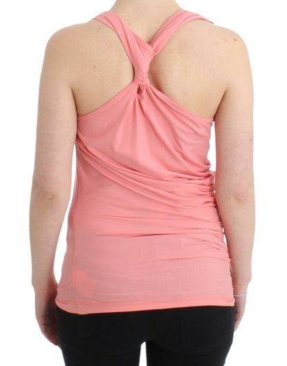 Schickes Tanktop aus Baumwollmischung in Rosa