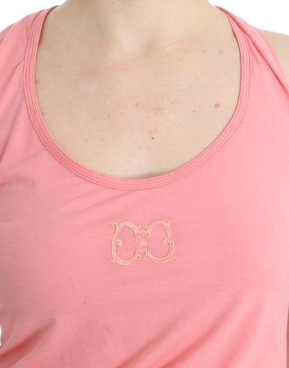 Schickes Tanktop aus Baumwollmischung in Rosa