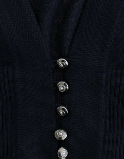 Eleganter verkürzter Cardigan aus Schurwolle