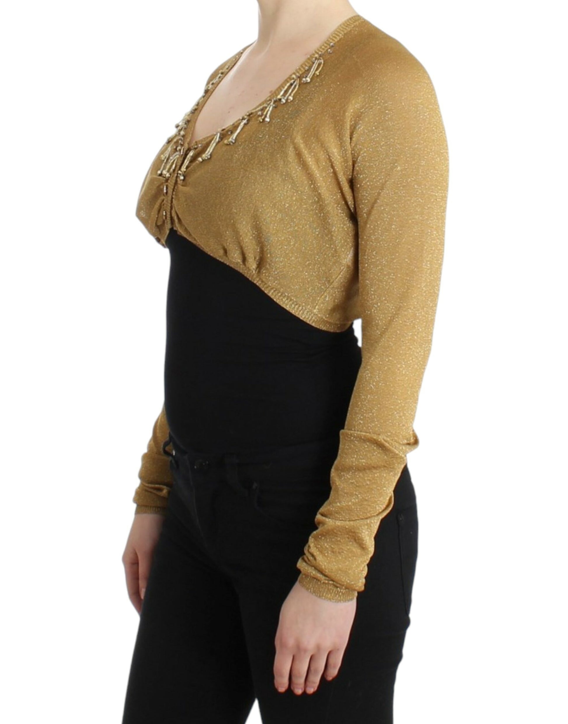 Verzierter, goldschimmernder Bolero