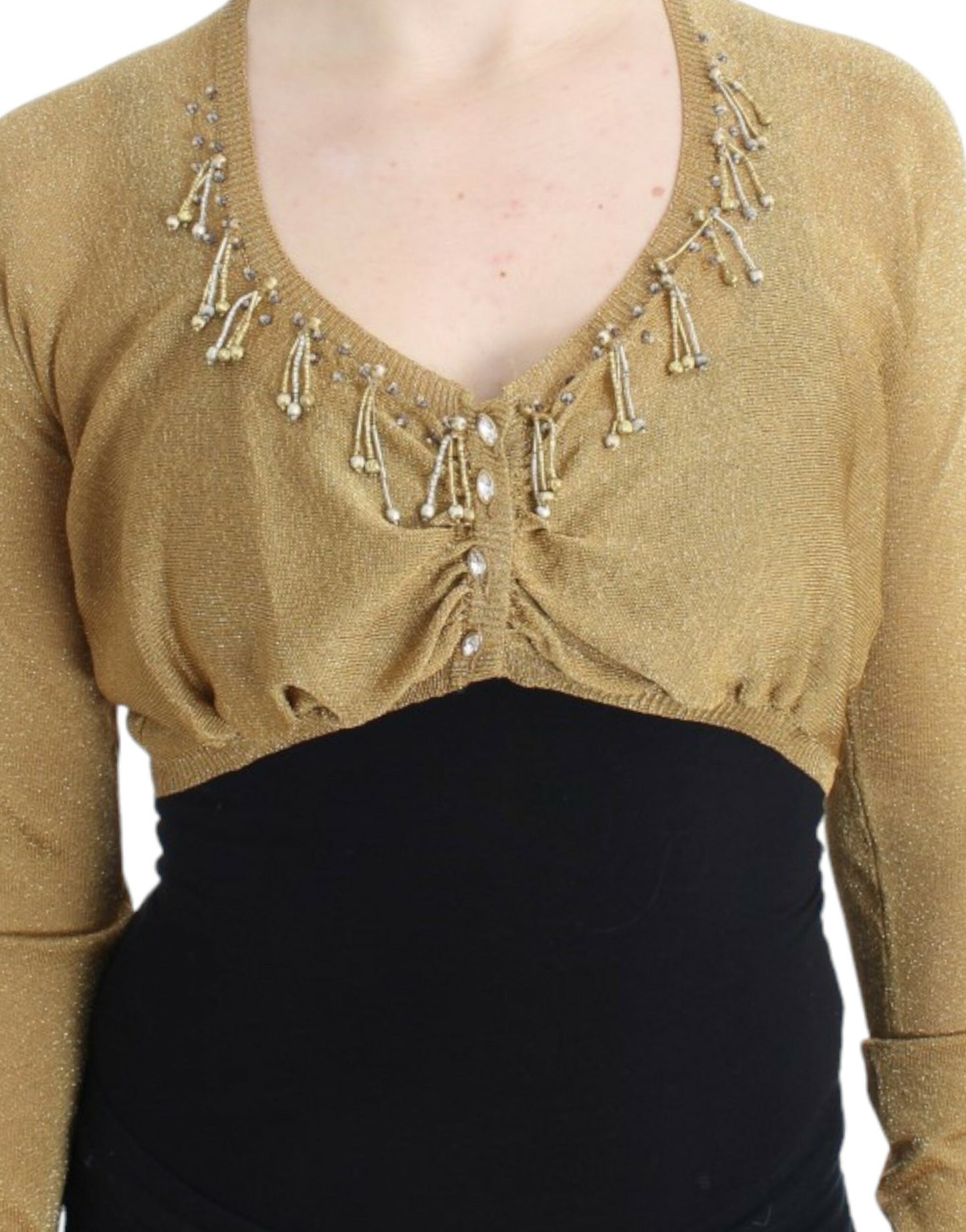 Verzierter, goldschimmernder Bolero