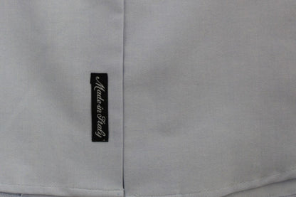 Elegantes hellblaues Hemd aus italienischer Baumwolle