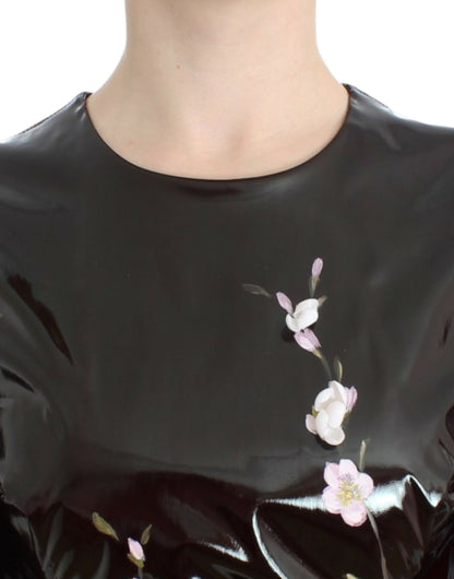 Elegantes Etuikleid mit Blumenverzierung
