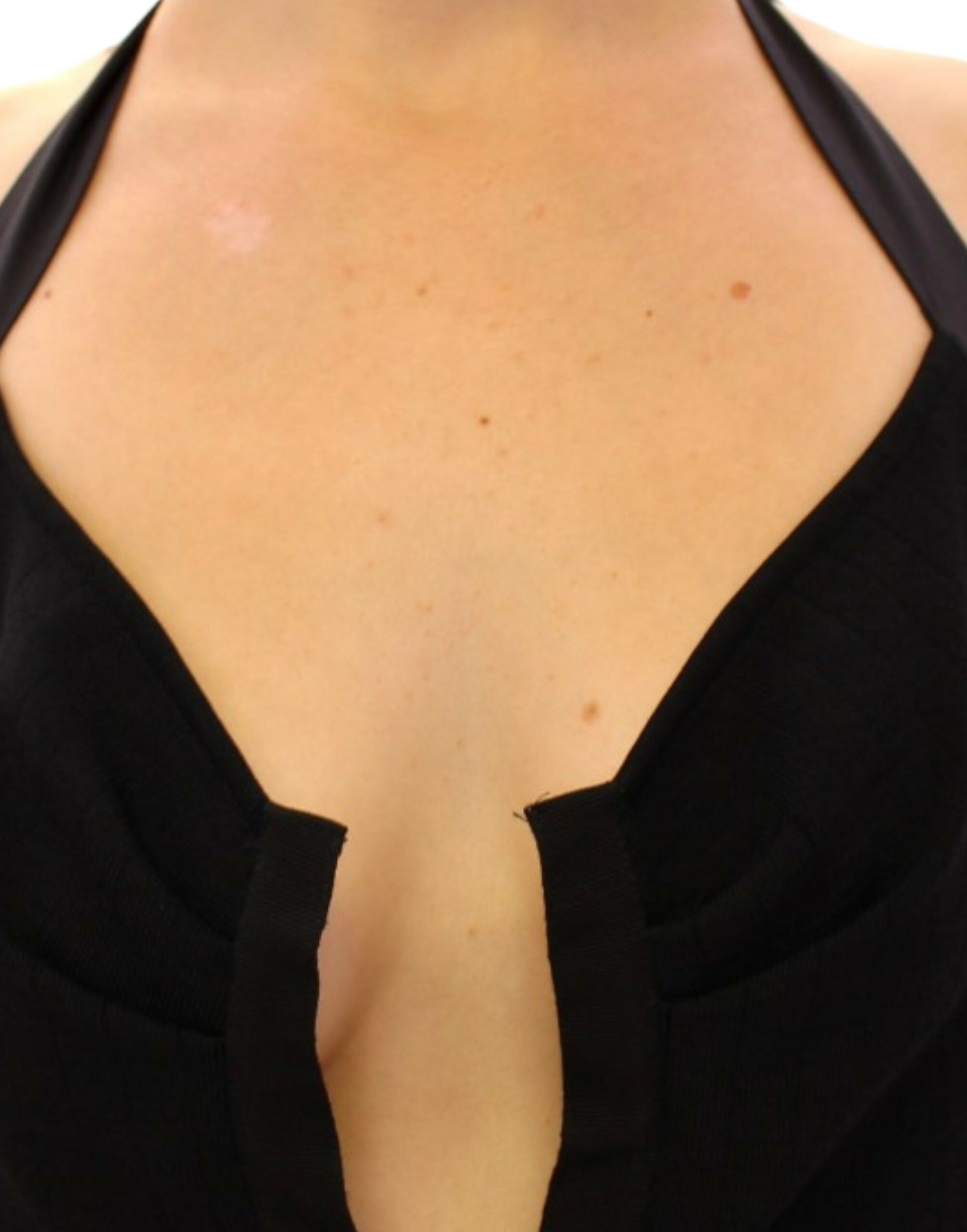 Elegantes Neckholder-Bubble-Kleid mit Blumenmuster