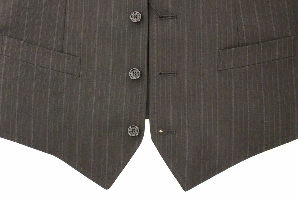 Elegante gestreifte Wollweste