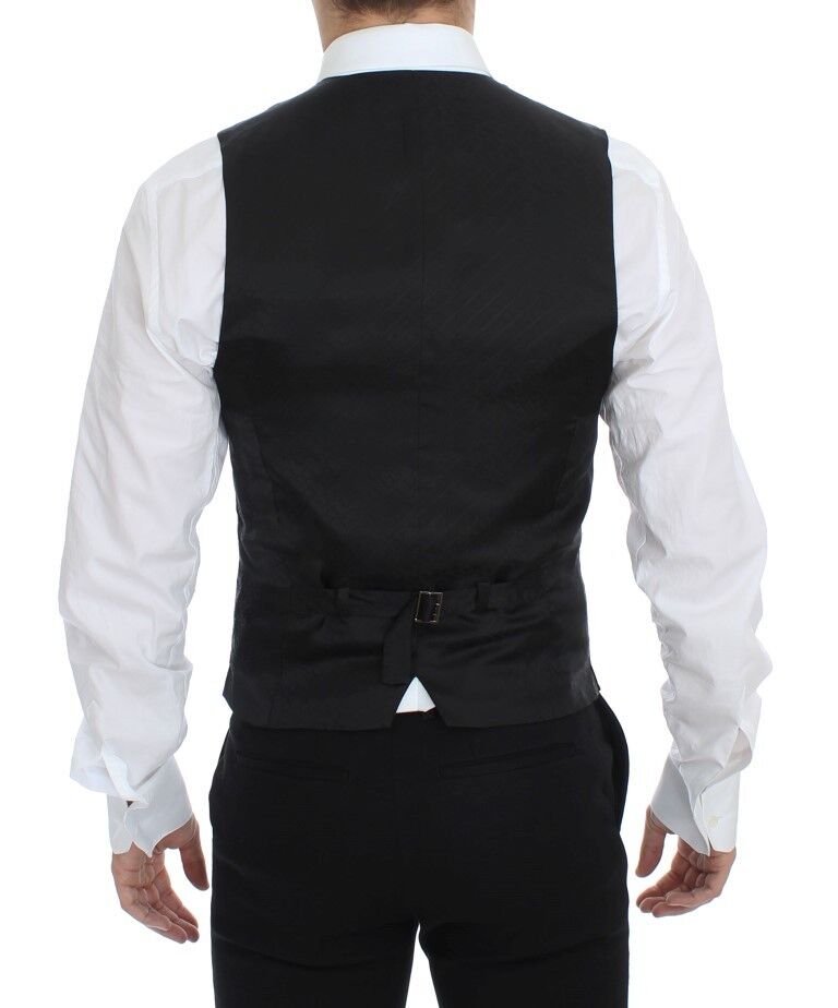 Elegante gestreifte Wollweste