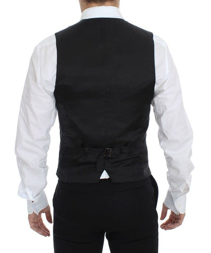 Elegante gestreifte Wollweste