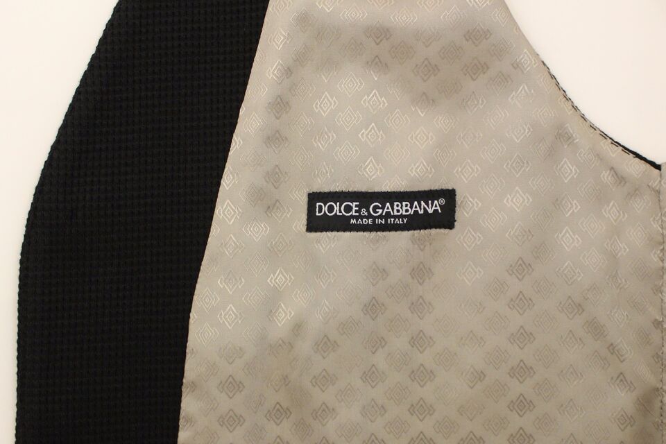 Elegante schwarze Seidenweste