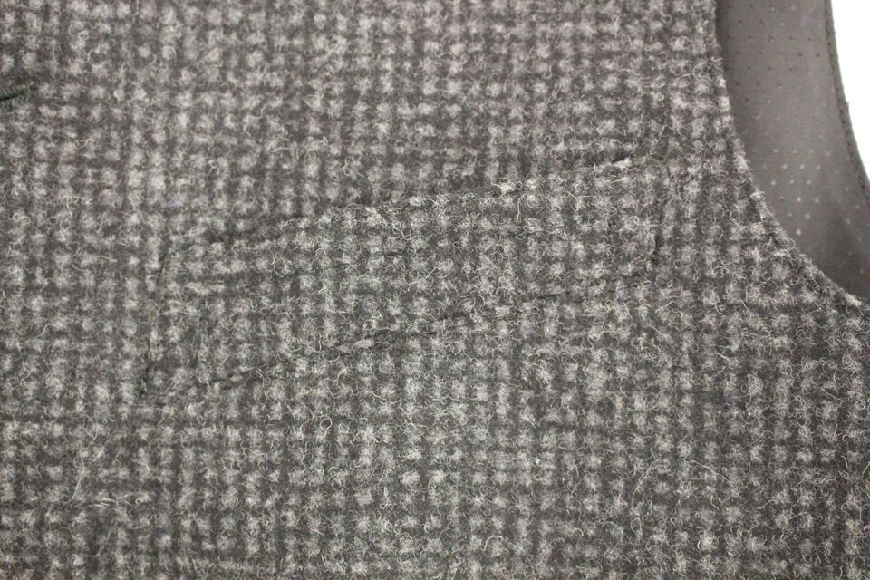 Elegante Weste aus grauer Wollmischung