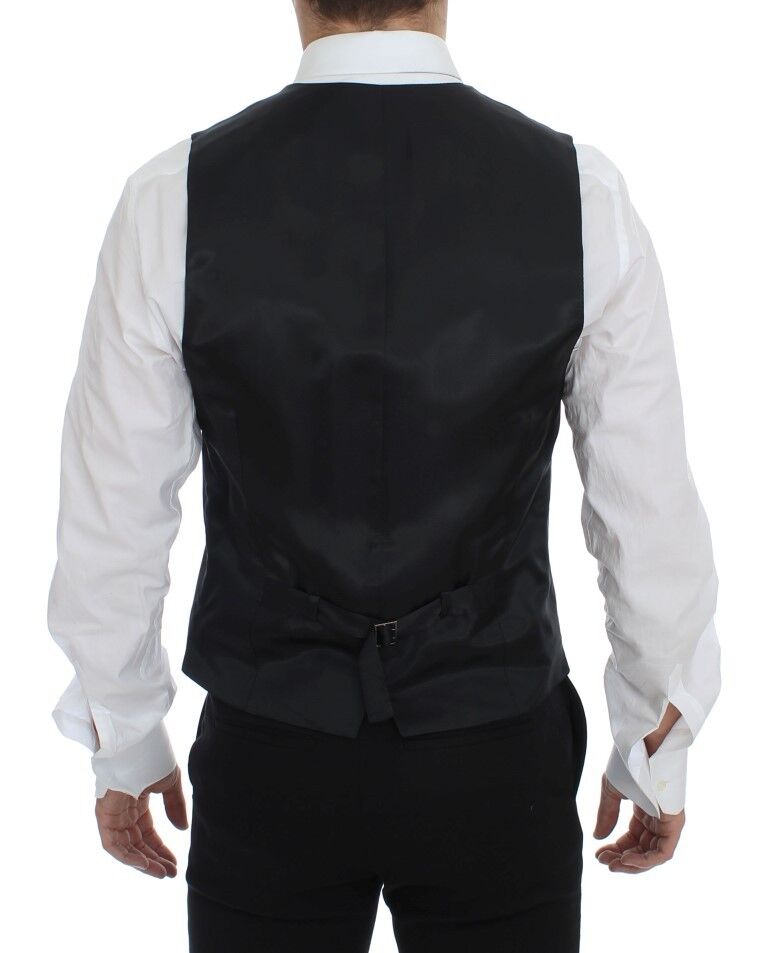 Elegante grau gestreifte Weste