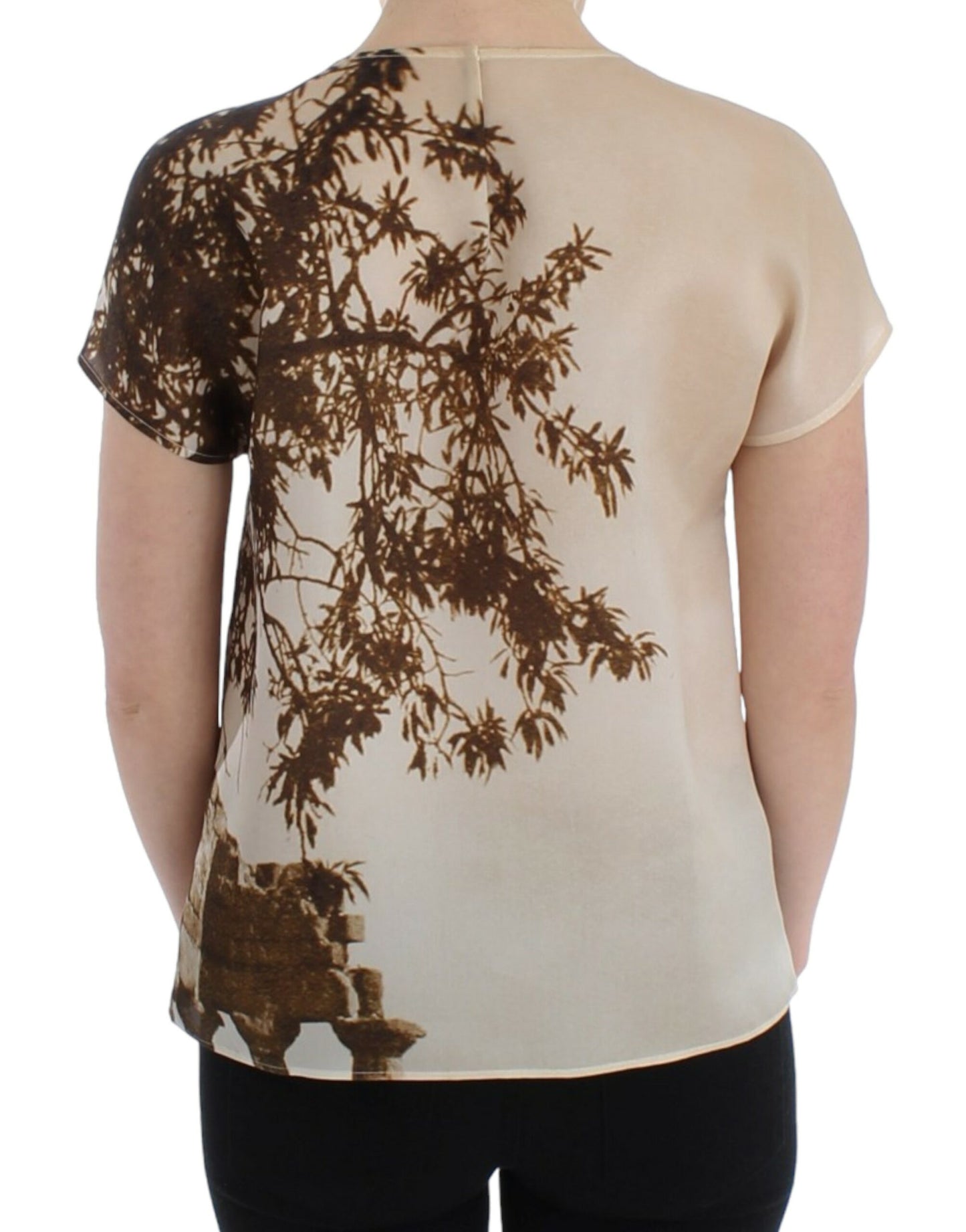 Seidenbluse mit „Enchanted Sicily Taormina“-Print