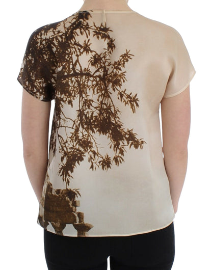 Seidenbluse mit „Enchanted Sicily Taormina“-Print