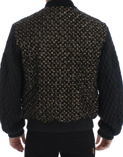 Elegante schwarze Designerjacke mit Pailletten