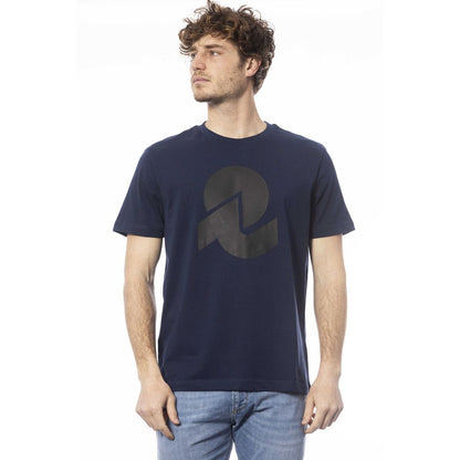 Blue Cotton Mens T-Shirt