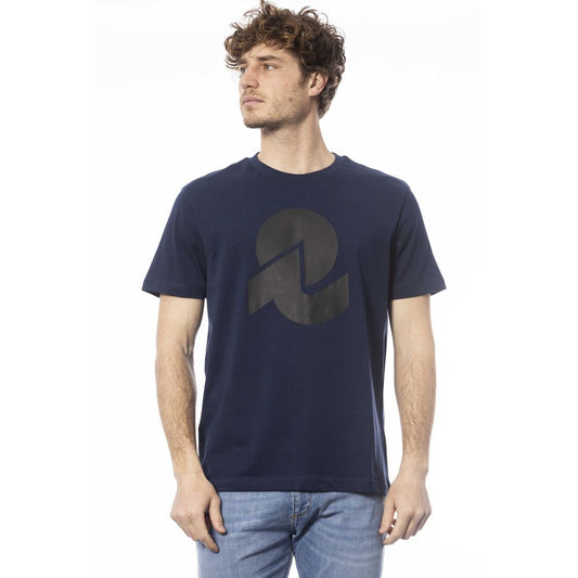Blue Cotton Mens T-Shirt