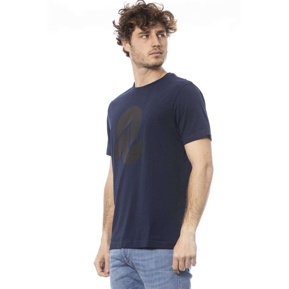 Blue Cotton Mens T-Shirt