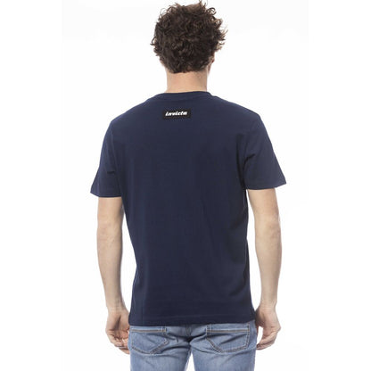 Blue Cotton Mens T-Shirt