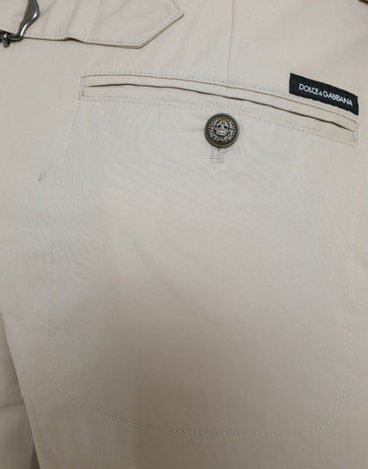 High-Waist Tapered Fashion Hose - Beige