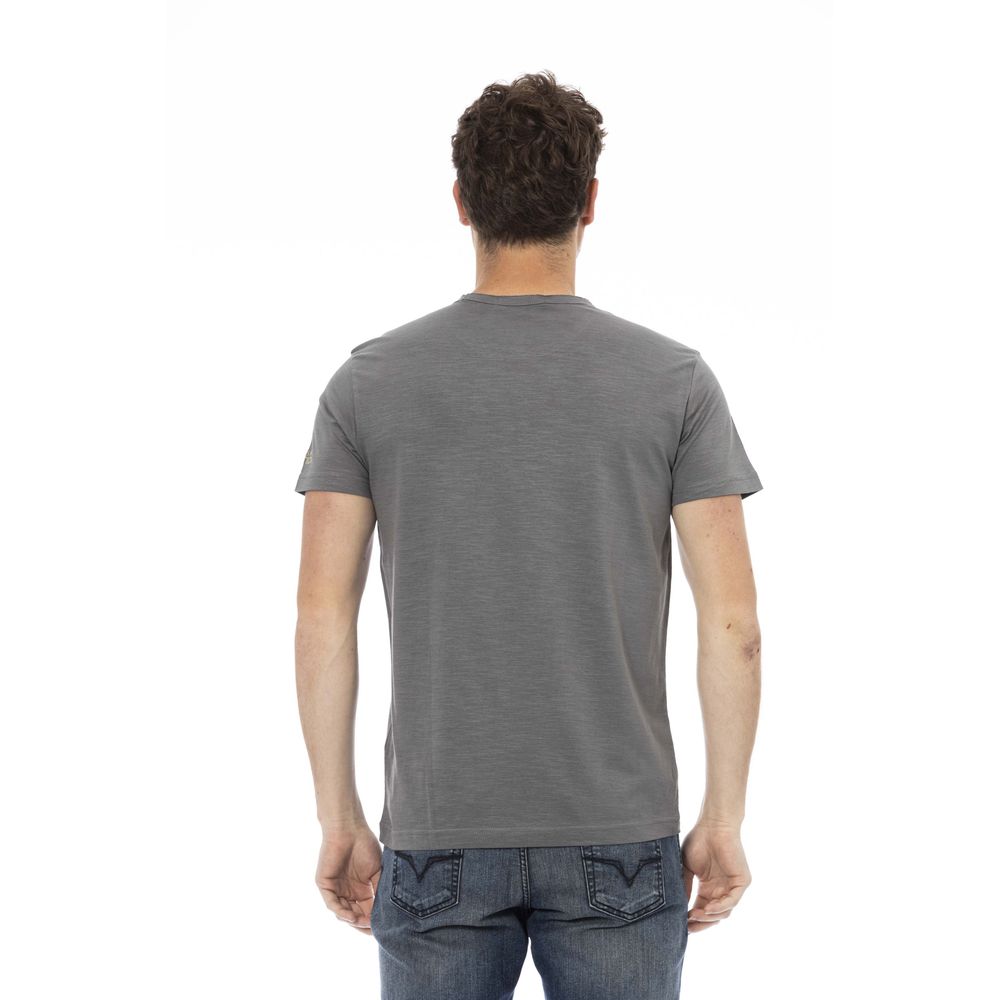 Graues Baumwoll-T-Shirt für Herren