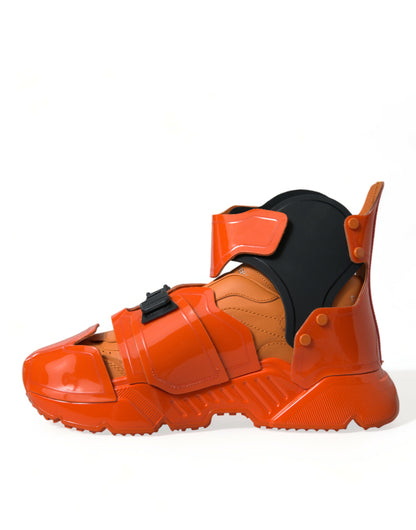 Orangefarbener Breezy High-Top-Sneakers-Charme