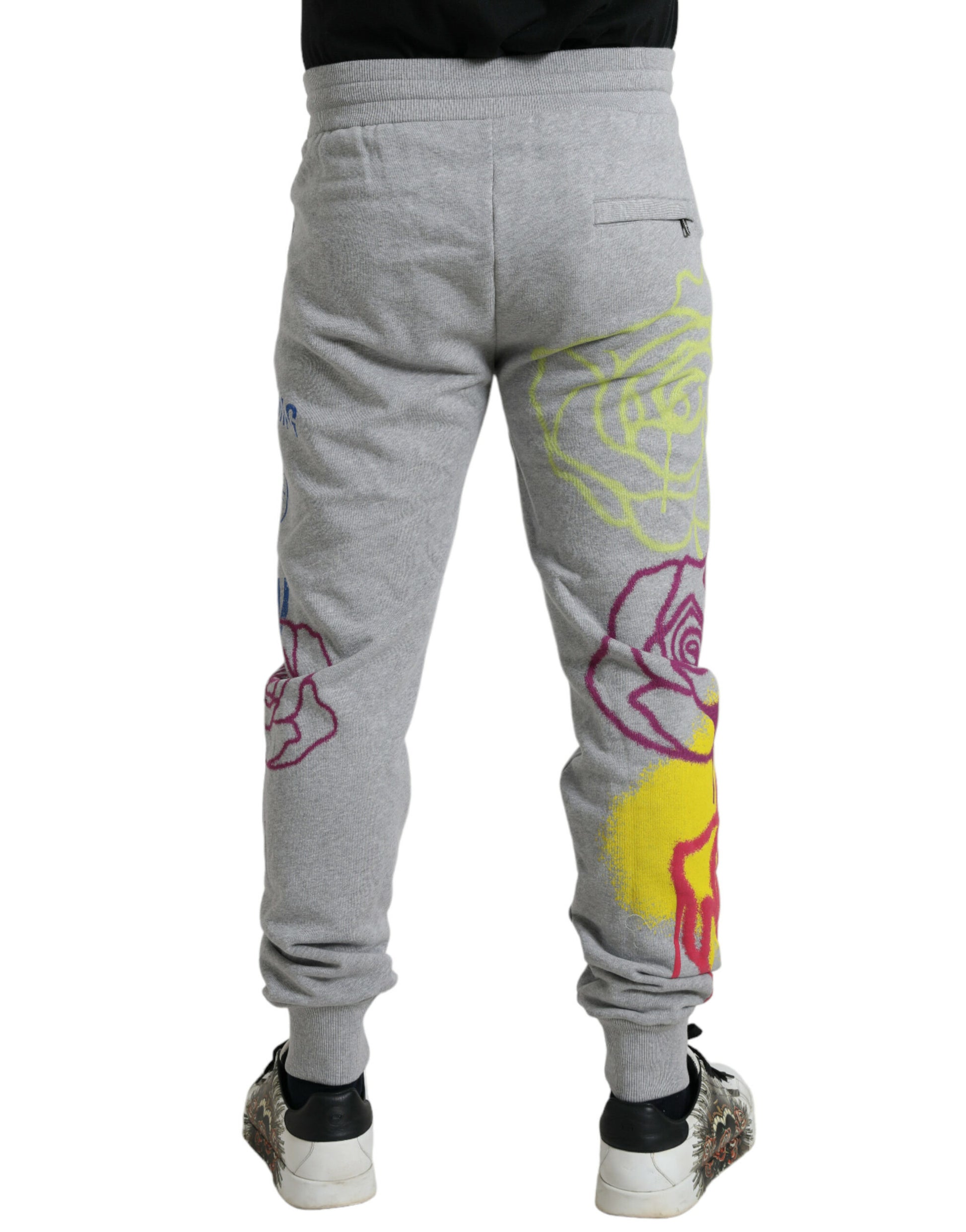 Schicke, graue Skinny-Jogginghose aus Baumwolle