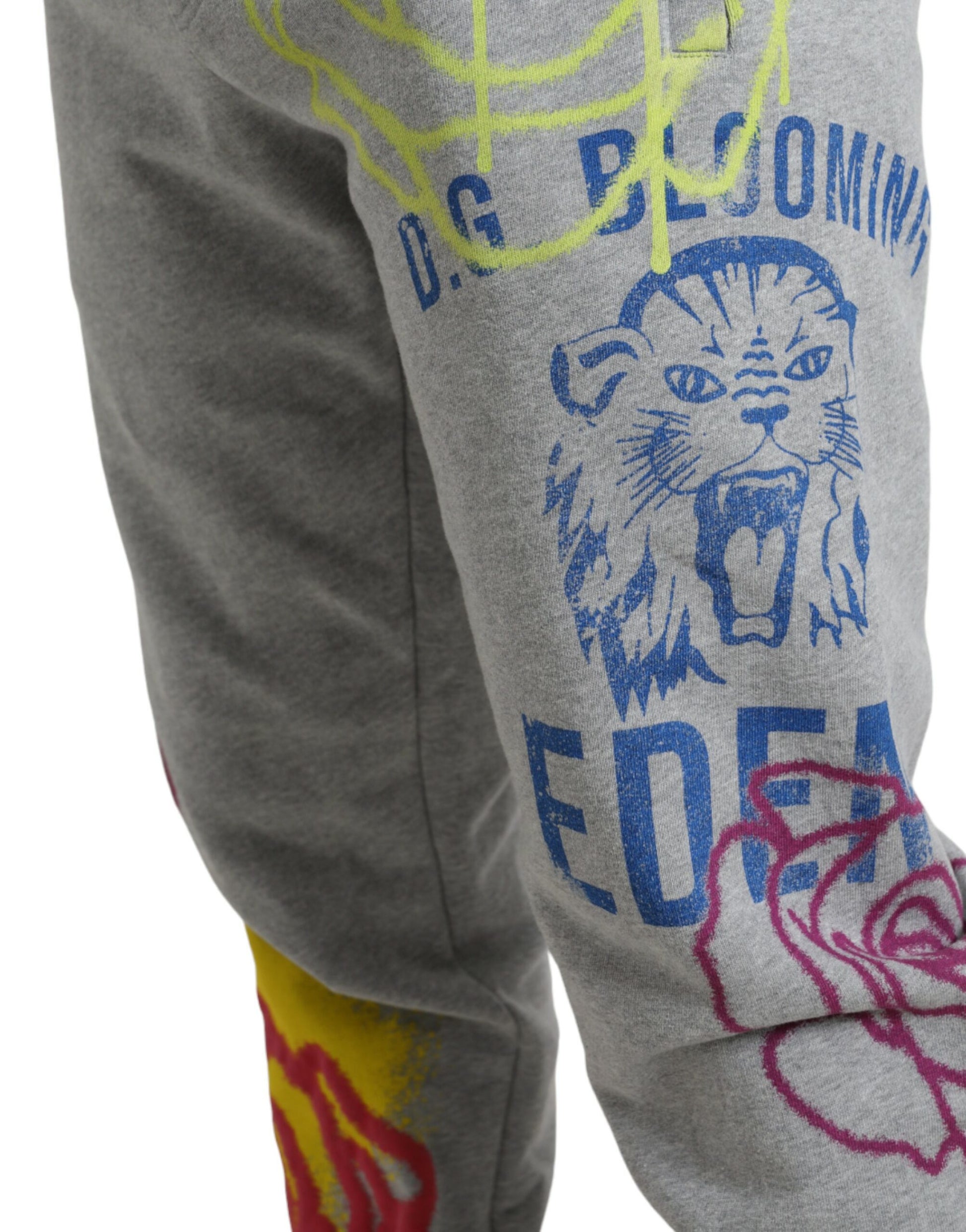 Schicke, graue Skinny-Jogginghose aus Baumwolle