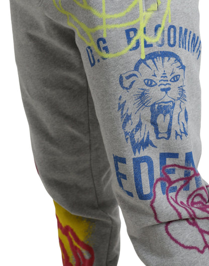 Schicke, graue Skinny-Jogginghose aus Baumwolle