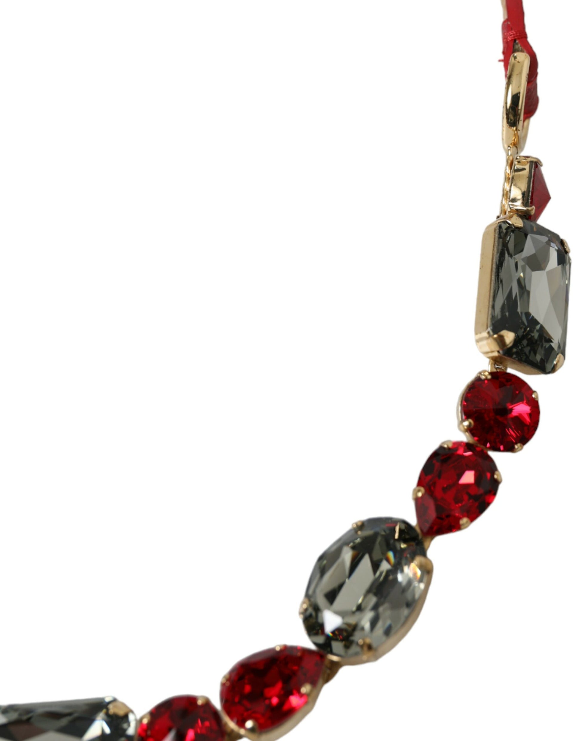 Taillengürtel mit leuchtend roter Kristallschnalle