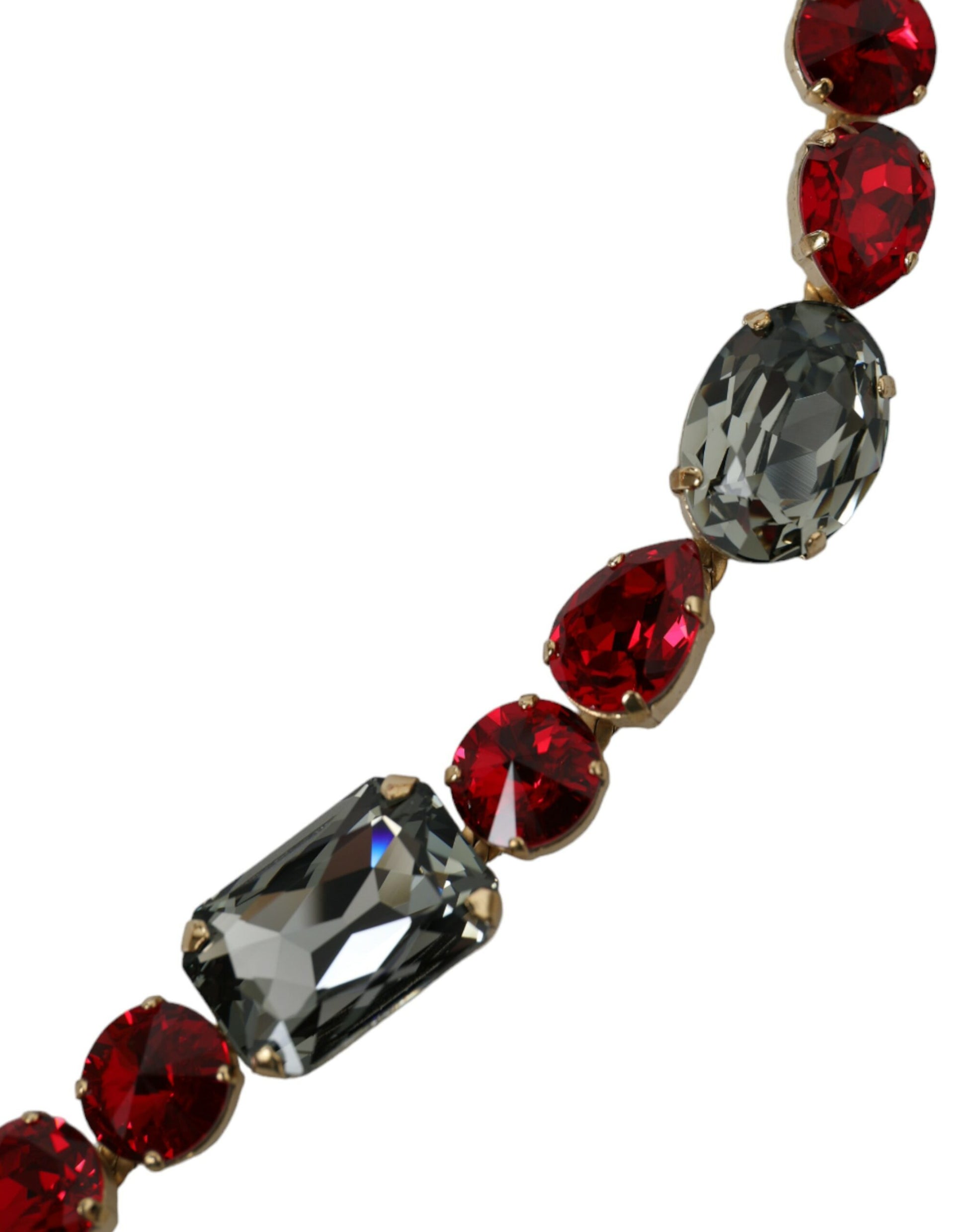 Taillengürtel mit leuchtend roter Kristallschnalle
