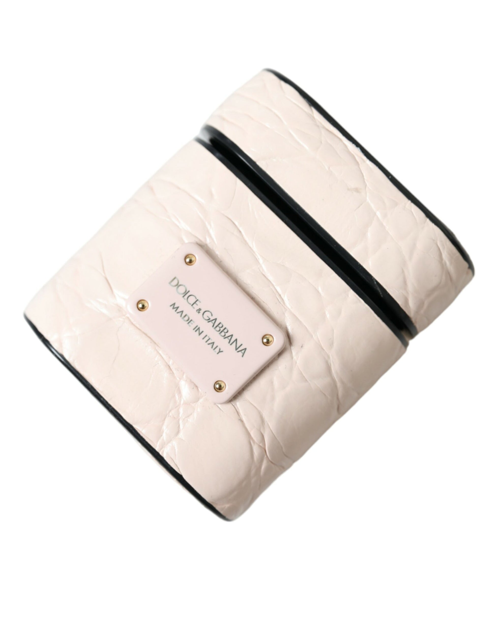Elegante Airpod-Hülle aus hellrosa Leder