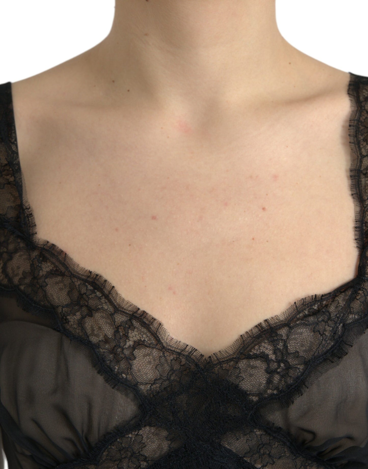 Elegantes Minikleid aus Chiffon-Seidenmischung