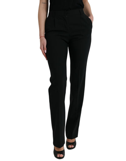 Elegante, schmal zulaufende Wollhose