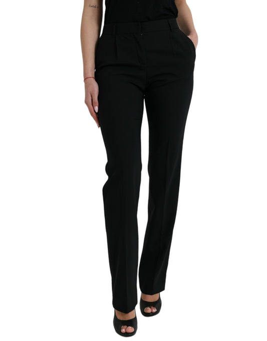 Elegante, schmal zulaufende Wollhose