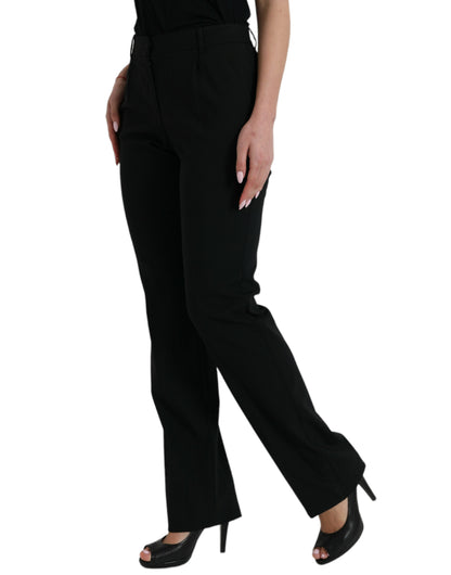 Elegante, schmal zulaufende Wollhose