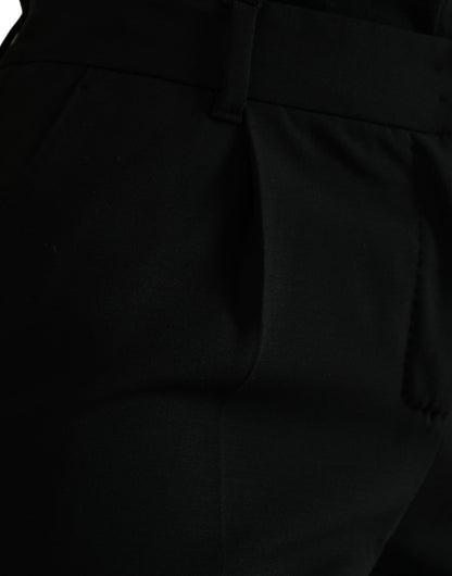 Elegante, schmal zulaufende Wollhose