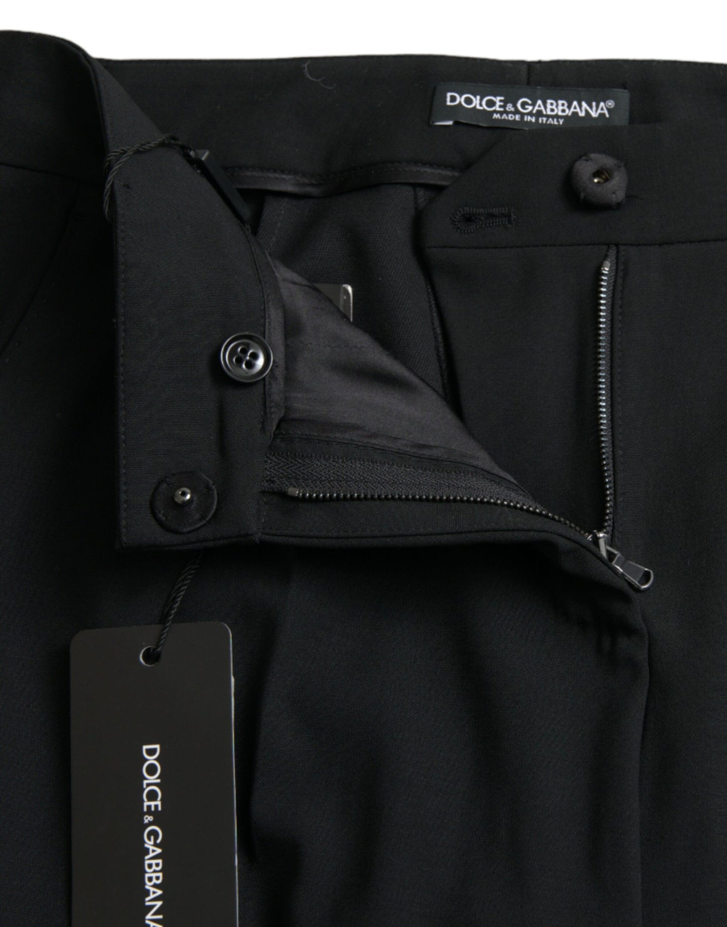 Elegante, schmal zulaufende Wollhose