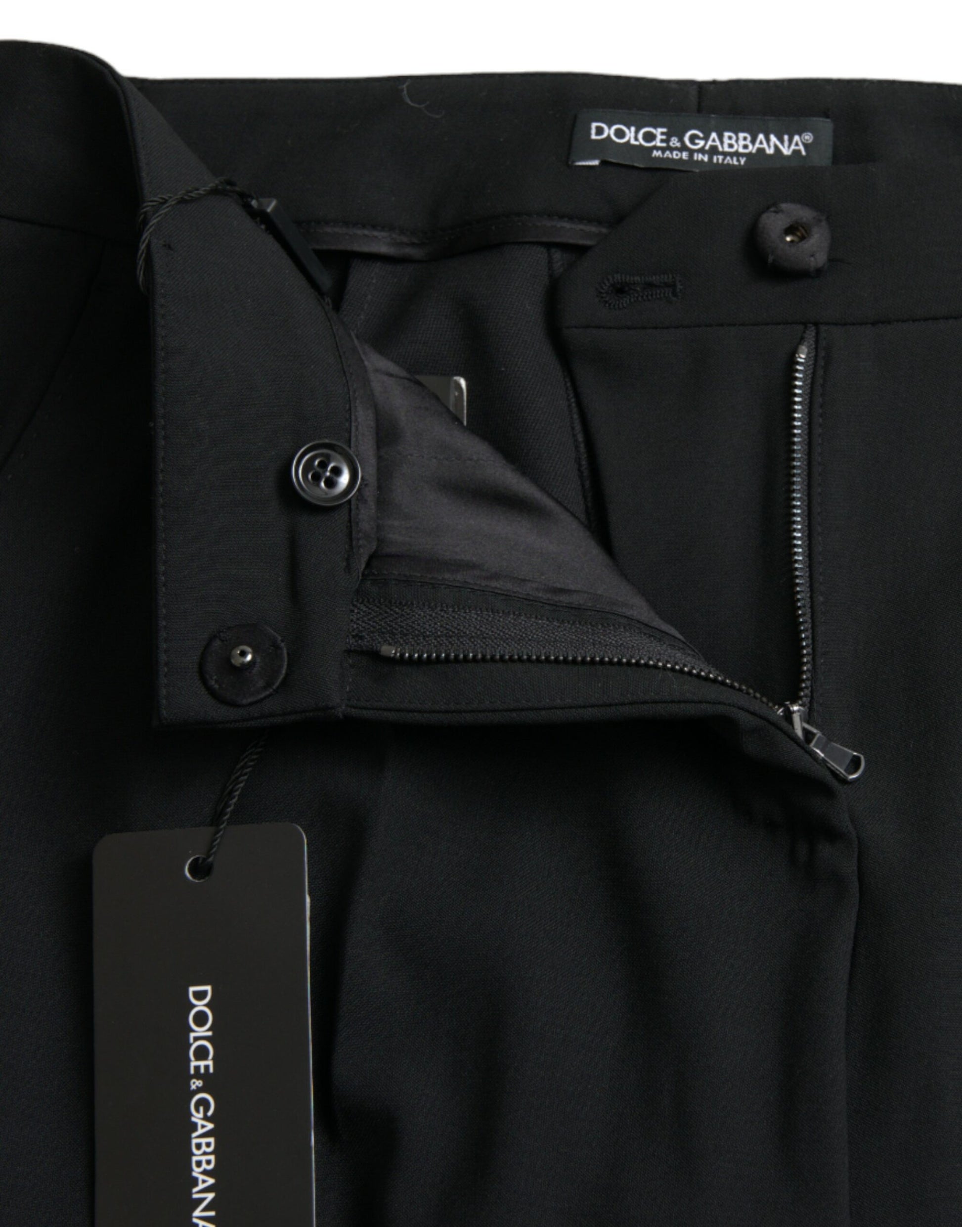 Elegante, schmal zulaufende Wollhose