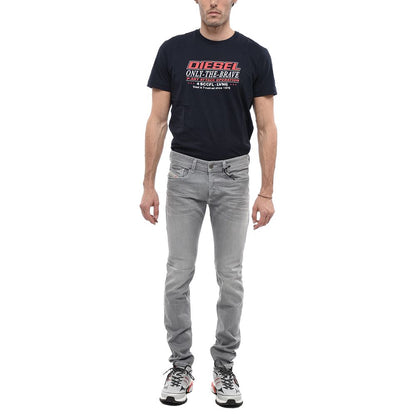 Graue Jeans und Hose aus Baumwolle