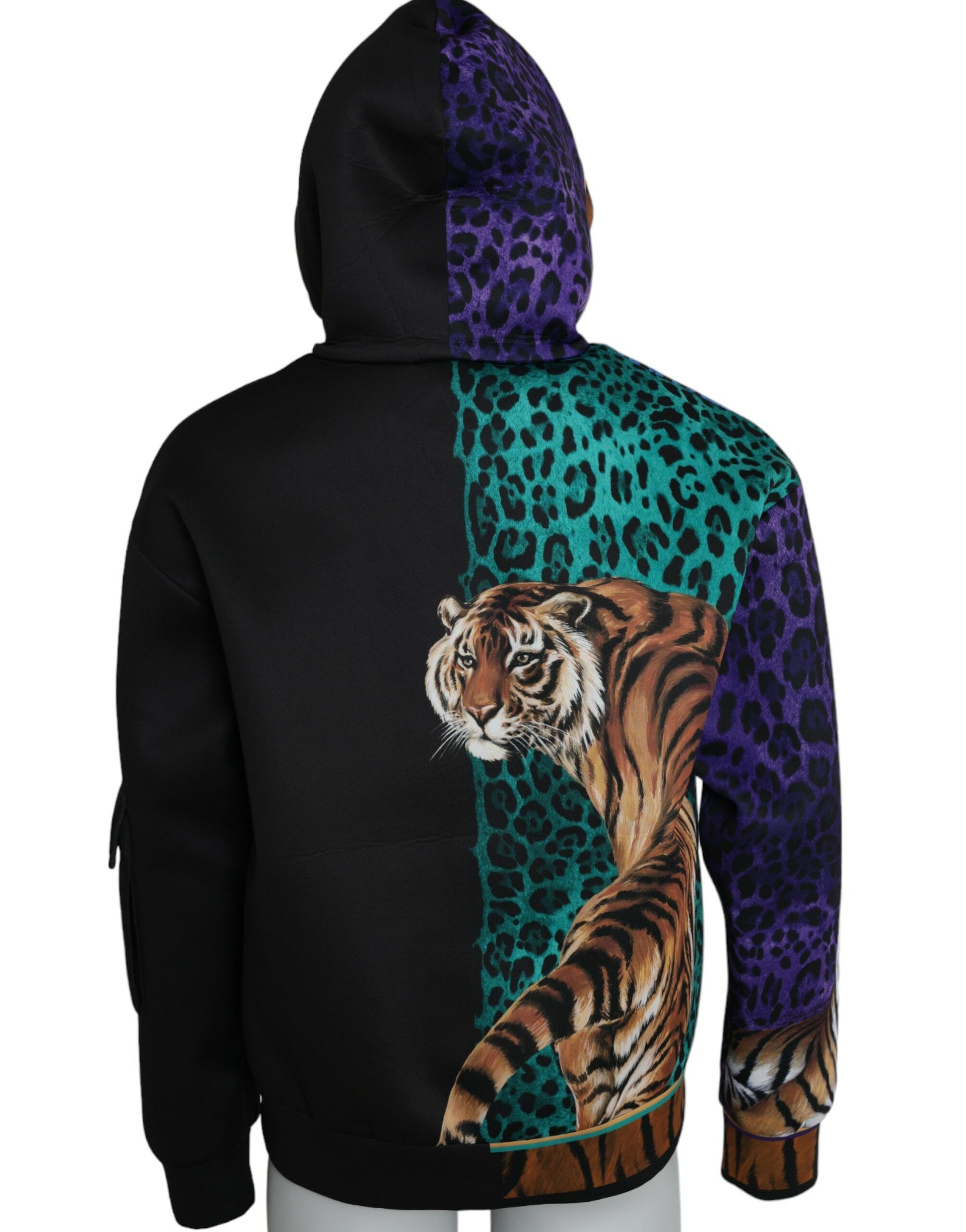 Mehrfarbiger Tiger-Kapuzenpullover