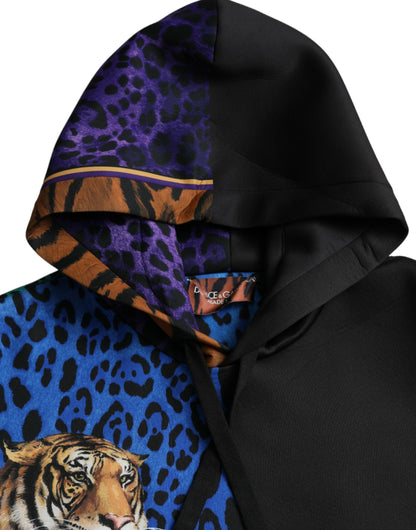 Mehrfarbiger Tiger-Kapuzenpullover