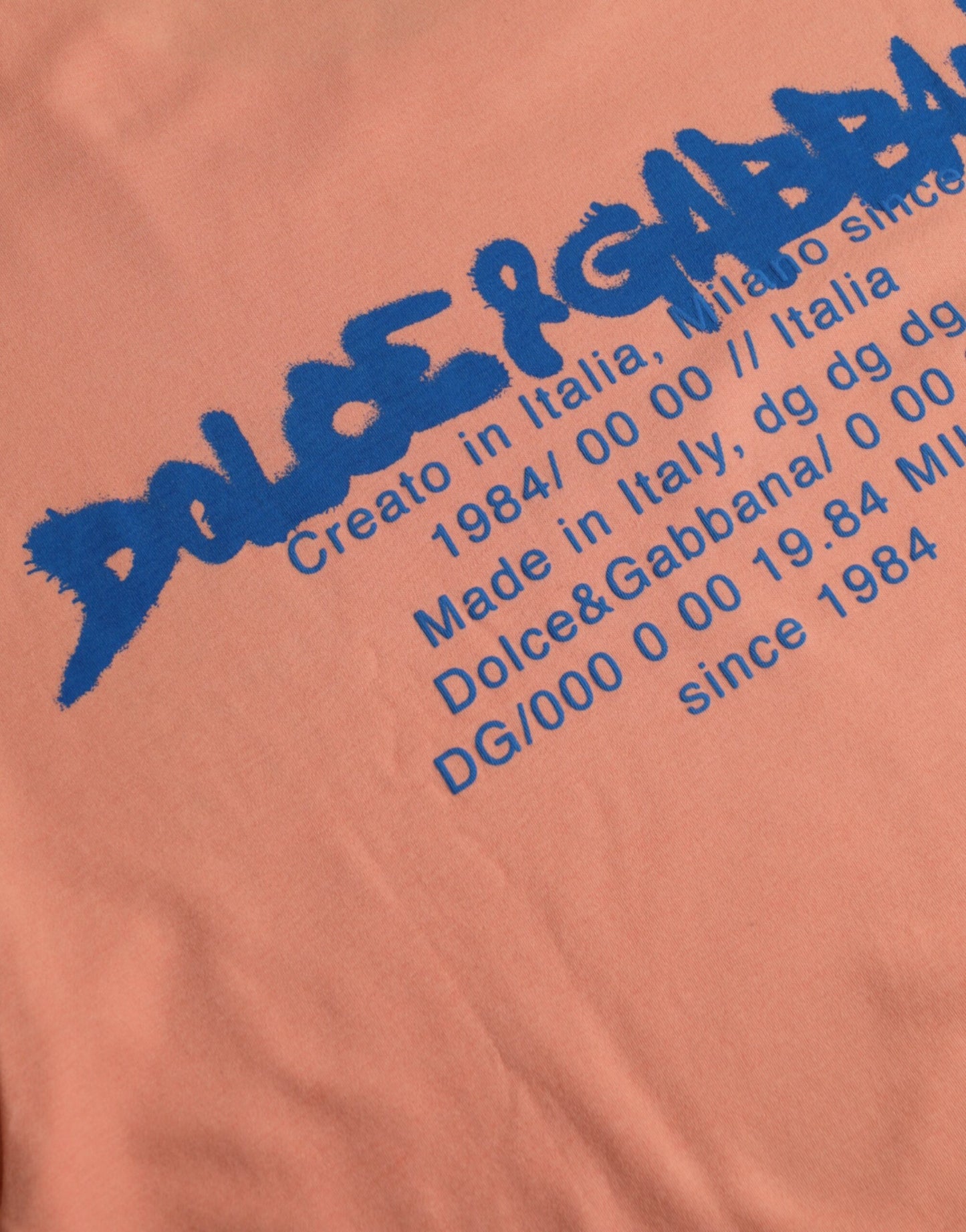 Korallenrotes, kurzärmliges T-Shirt aus Baumwolle mit Logo-Print