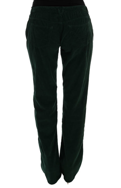 Elegante grüne Hose aus Baumwollmischung