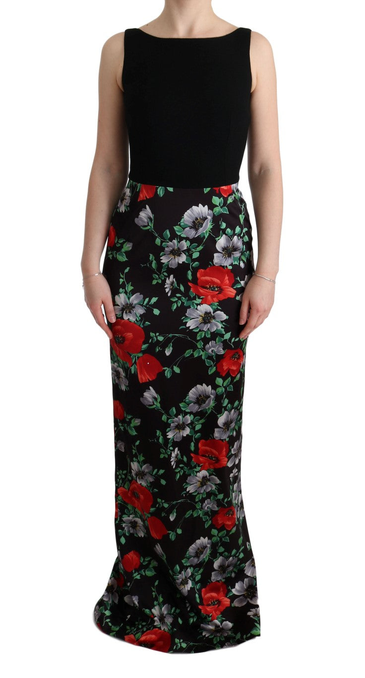 Elegantes Etuikleid mit Blumenmuster