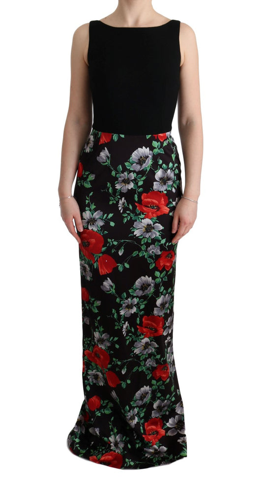 Elegantes Etuikleid mit Blumenmuster