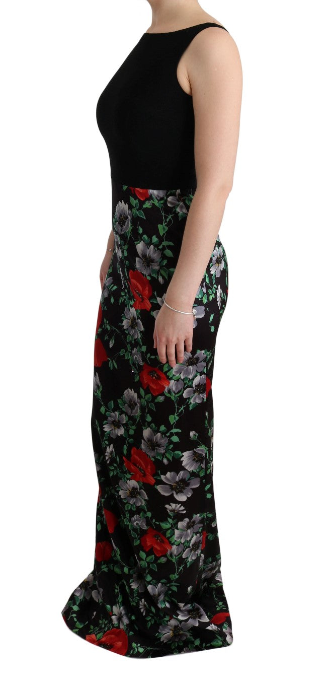 Elegantes Etuikleid mit Blumenmuster