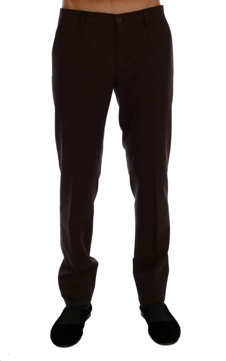 Elegante Slim Fit Abendhose in Lila