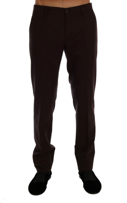 Elegante Slim Fit Abendhose in Lila