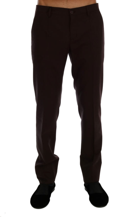 Elegante Slim Fit Abendhose in Lila
