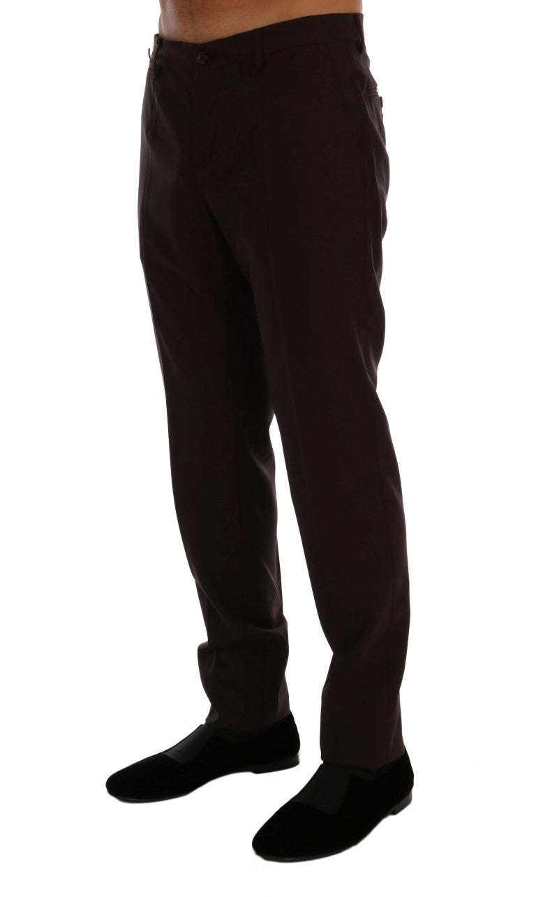 Elegante Slim Fit Abendhose in Lila